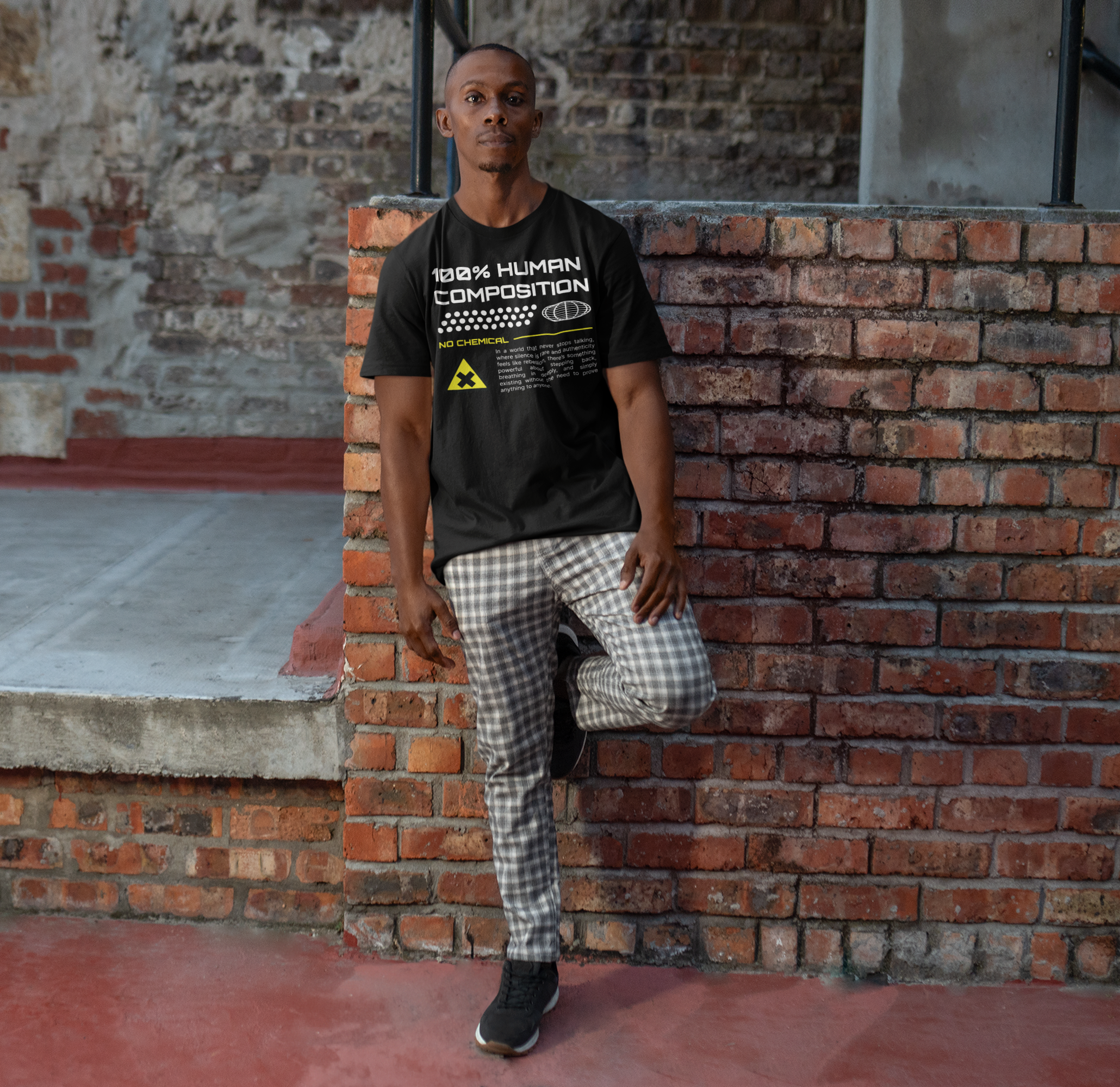 100% Human Composition T-Shirt