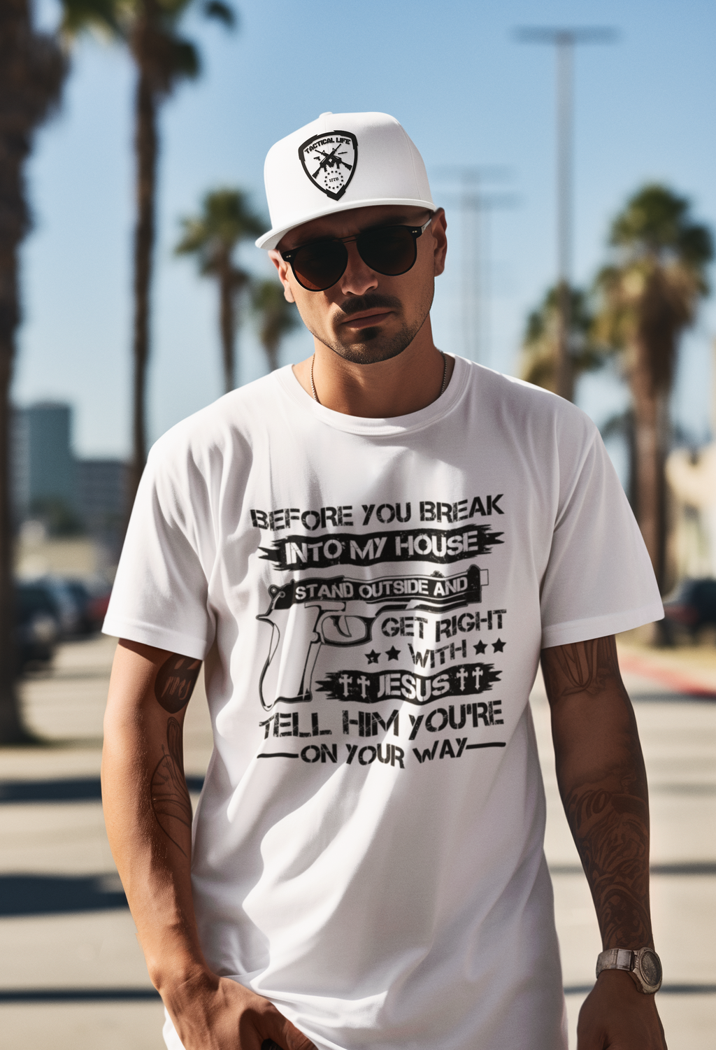 Before you break into my house… get right with Jesus T-Shirt