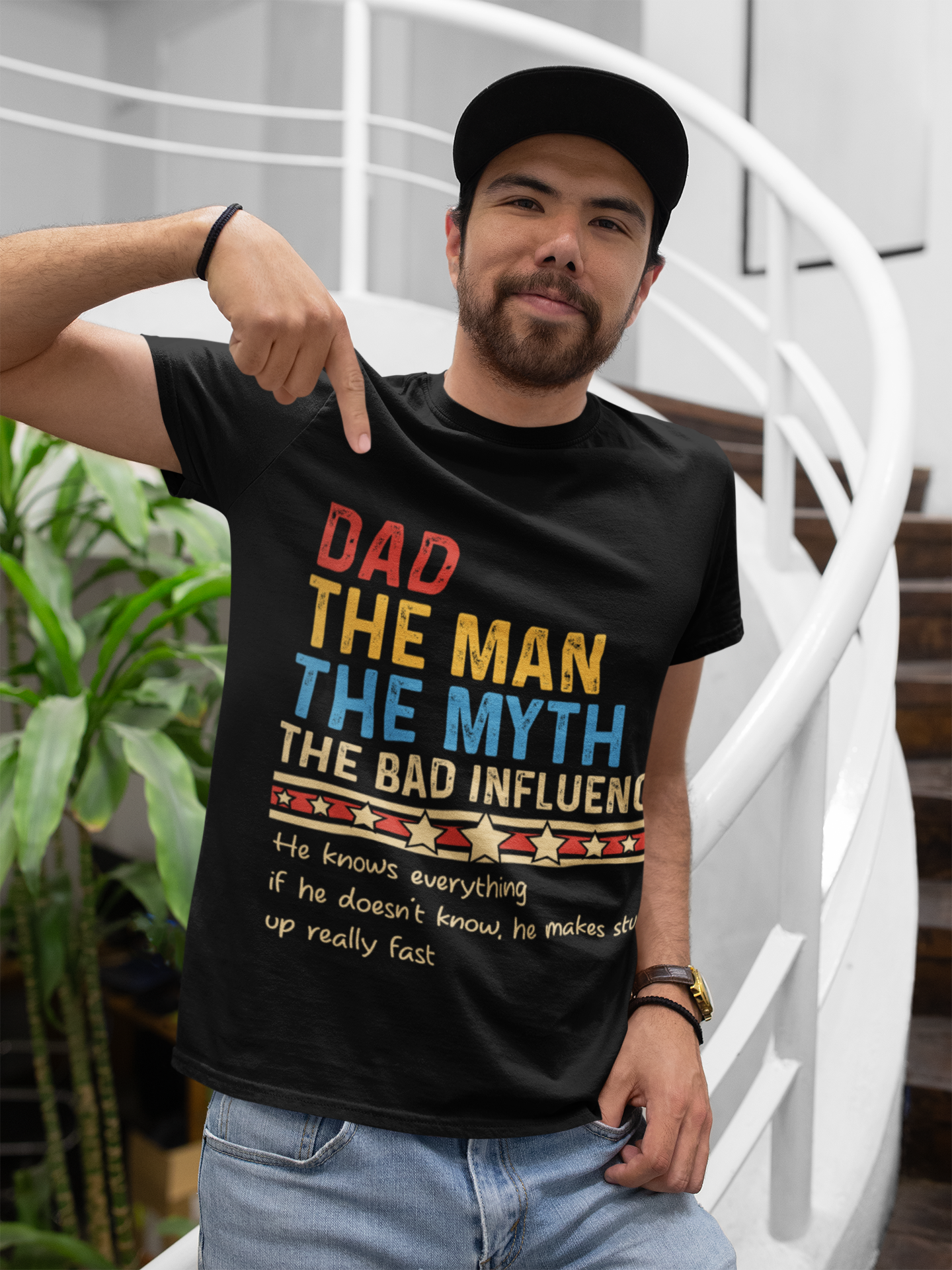 The Man, The Myth, The Bad Influence T-Shirt